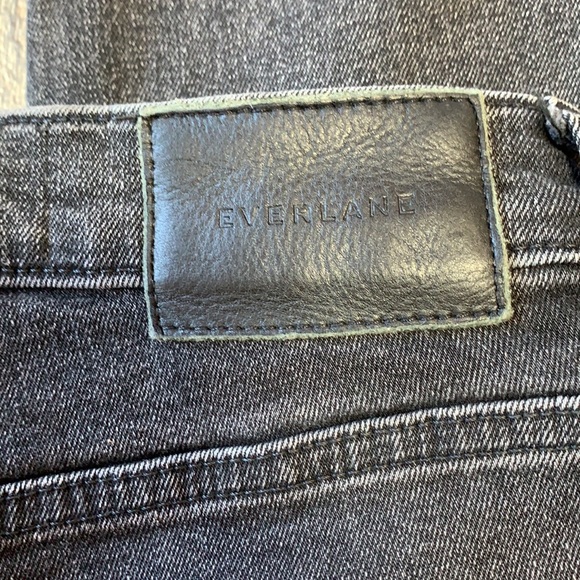 Everlane High Rise Button Fly Black Ankle Jeans 25 - Picture 4 of 6
